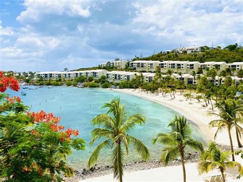 Cowpet Bay shoreline near restaurants and beachfront stays
